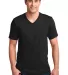 982 ANVIL NEW SOFT SPUN FASHION FIT V-NECK TEE in Black front view