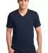 982 ANVIL NEW SOFT SPUN FASHION FIT V-NECK TEE in Navy front view