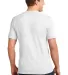 982 ANVIL NEW SOFT SPUN FASHION FIT V-NECK TEE in White back view