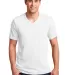 982 ANVIL NEW SOFT SPUN FASHION FIT V-NECK TEE in White front view