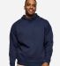LA T 6956 UNISEX SIDE POCKET HOODIE in Navy