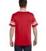 Augusta Sportswear 360 Two Sleeve Stripe Jersey in Red/ white back view