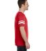 Augusta Sportswear 360 Two Sleeve Stripe Jersey in Red/ white side view