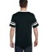 Augusta Sportswear 360 Two Sleeve Stripe Jersey in Black/ white back view