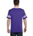 Augusta Sportswear 360 Two Sleeve Stripe Jersey in Purple/ white back view
