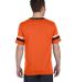 Augusta Sportswear 360 Two Sleeve Stripe Jersey in Orange/ black/ white back view