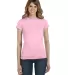 379 Anvil Semi-Sheer Ring Spun Tee in Charity pink front view