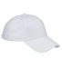BX020 Big Accessories 6-Panel Structured Twill Cap in White front view