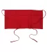 APR50 Big Accessories Three-Pocket 10" Waist Apron RED front view