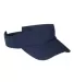 BX006 Big Accessories Cotton Twill Visor NAVY front view