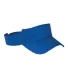 BX006 Big Accessories Cotton Twill Visor ROYAL front view