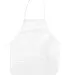APR51 Big Accessories Two-Pocket 24" Apron WHITE front view
