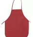 APR51 Big Accessories Two-Pocket 24" Apron RED front view
