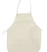 APR51 Big Accessories Two-Pocket 24" Apron NATURAL front view