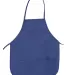 APR51 Big Accessories Two-Pocket 24" Apron ROYAL front view