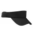 BX022 Big Accessories Sport Visor with Mesh BLACK front view