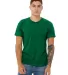 BELLA+CANVAS 3650 Mens Poly-Cotton T-Shirt in Kelly front view