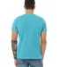 BELLA+CANVAS 3650 Mens Poly-Cotton T-Shirt in Turquoise back view