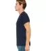 BELLA+CANVAS 3650 Mens Poly-Cotton T-Shirt in Navy side view