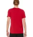 BELLA+CANVAS 3650 Mens Poly-Cotton T-Shirt in Red back view