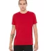 BELLA+CANVAS 3650 Mens Poly-Cotton T-Shirt in Red front view