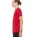 BELLA+CANVAS 3650 Mens Poly-Cotton T-Shirt in Red side view