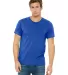 BELLA+CANVAS 3650 Mens Poly-Cotton T-Shirt in True royal front view