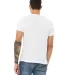 BELLA+CANVAS 3650 Mens Poly-Cotton T-Shirt in White back view