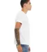 BELLA+CANVAS 3650 Mens Poly-Cotton T-Shirt in White side view