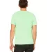 BELLA+CANVAS 3650 Mens Poly-Cotton T-Shirt in Neon green back view