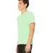 BELLA+CANVAS 3650 Mens Poly-Cotton T-Shirt in Neon green side view