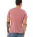 BELLA+CANVAS 3650 Mens Poly-Cotton T-Shirt in Mauve marble back view