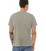 BELLA+CANVAS 3650 Mens Poly-Cotton T-Shirt in Stone marble back view