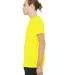 BELLA+CANVAS 3650 Mens Poly-Cotton T-Shirt in Neon yellow side view
