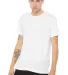 BELLA+CANVAS 3650 Mens Poly-Cotton T-Shirt WHITE front view