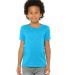 BELLA+CANVAS 3001YCVC Jersey Youth T-Shirt in Neon blue front view