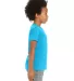 BELLA+CANVAS 3001YCVC Jersey Youth T-Shirt in Neon blue side view