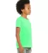 BELLA+CANVAS 3001YCVC Jersey Youth T-Shirt in Neon green side view