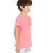 BELLA+CANVAS 3001YCVC Jersey Youth T-Shirt in Neon pink side view