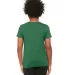 BELLA+CANVAS 3001YCVC Jersey Youth T-Shirt in Hthr grass green back view