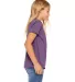 BELLA+CANVAS 3001YCVC Jersey Youth T-Shirt in Hthr team purple side view