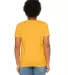BELLA+CANVAS 3001YCVC Jersey Youth T-Shirt in Hthr yllow gold back view
