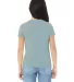 BELLA+CANVAS 3001YCVC Jersey Youth T-Shirt in Hthr blue lagoon back view