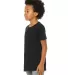 BELLA+CANVAS 3001YCVC Jersey Youth T-Shirt in Solid blk blend side view
