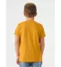 BELLA+CANVAS 3001YCVC Jersey Youth T-Shirt in Heather mustard back view