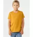 BELLA+CANVAS 3001YCVC Jersey Youth T-Shirt in Heather mustard front view