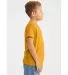 BELLA+CANVAS 3001YCVC Jersey Youth T-Shirt in Heather mustard side view