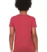 BELLA+CANVAS 3001YCVC Jersey Youth T-Shirt in Heather red back view