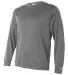 CW26 Champion Logo Performance Long-Sleeve T-Shirt Stone Grey side view