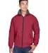D700 Devon & Jones Men’s Three-Season Classic Ja CRIMSON front view